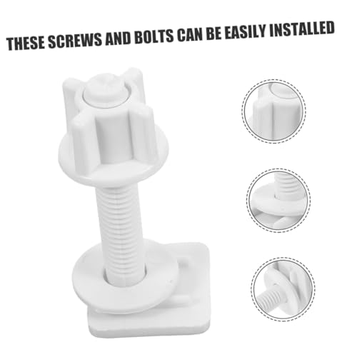 AUTSUPPL 4 Stück Toilettendeckelschrauben Robustem Abs Kunststoff Kompatibel Stabiler Sitz ohne Werkzeugmontage Langlebige Befestigung für Wc sitz und Klodeckel Modernes Design für AUTSUPPL 4 Stück Toilettendeckelschrauben Robustem Abs Kunststoff Kompatibel Stabiler Sitz ohne Werkzeugmontage Langlebige Befestigung für Wc sitz und Klodeckel Modernes Design für von AUTSUPPL