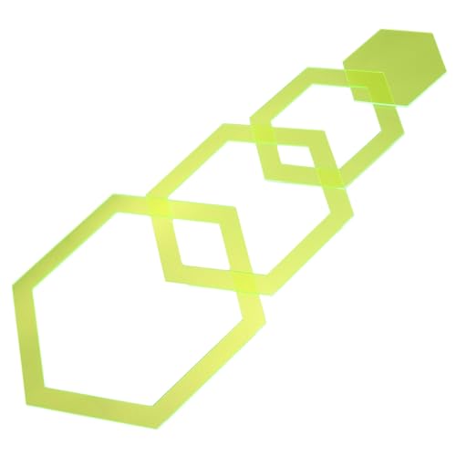 AUTSUPPL 4 Stück Transparenter Hexagon Patchwork Lineal aus Acryl Präzise Quilting Schablone für DIY Nähen und Schneiden Robustes Quiltlineal für Hobby Professionelle Näher Rutschfest und AUTSUPPL 4 Stück Transparenter Hexagon Patchwork Lineal aus Acryl Präzise Quilting Schablone für DIY Nähen und Schneiden Robustes Quiltlineal für Hobby Professionelle Näher Rutschfest und von AUTSUPPL