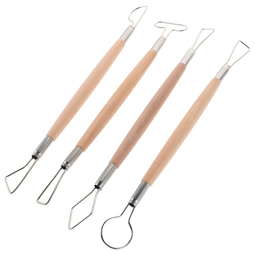 AUTSUPPL 4stücke Teiliges Set -modelierwerkzeugen Mit Holzgriffen Doppelend-Tools Für Keramik Wachs Und Seifen-skulpturen Vielseitige Modellier Und Trimmwerkzeuge Für Künstler AUTSUPPL 4stücke Teiliges Set -modelierwerkzeugen Mit Holzgriffen Doppelend-Tools Für Keramik Wachs Und Seifen-skulpturen Vielseitige Modellier Und Trimmwerkzeuge Für Künstler von AUTSUPPL
