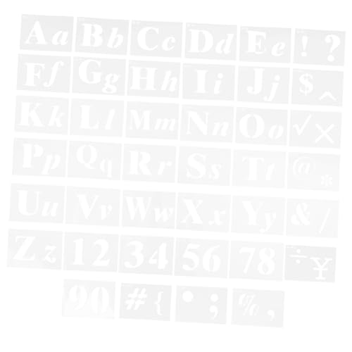 AUTSUPPL 40stücke Teiliges Wiederverwendbare Schablonen Für Buchstaben Zahlen Und Symbole Kunststoff-schablonen Für Kreatives Malen Und Kunstprojekte Für Handwerk Und Dekoration AUTSUPPL 40stücke Teiliges Wiederverwendbare Schablonen Für Buchstaben Zahlen Und Symbole Kunststoff-schablonen Für Kreatives Malen Und Kunstprojekte Für Handwerk Und Dekoration von AUTSUPPL