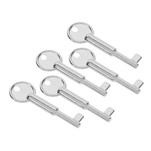 AUTSUPPL 5 Stück Not Schalter Schlüssel Metallene Reset Tasten für Notfall Buttons Robuste Schlüssel für Verschiedene Notfallanwendungen von AUTSUPPL