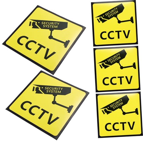 AUTSUPPL 5 Stück Teiliges Cctv-warnschild Wetterfeste Videoüberwachungs-aufkleber für Haus Büro Klare Sichtbarkeit Starke Haftung Geeignet für Innen Außenbereiche Sicherheitszeichen gegen AUTSUPPL 5 Stück Teiliges Cctv-warnschild Wetterfeste Videoüberwachungs-aufkleber für Haus Büro Klare Sichtbarkeit Starke Haftung Geeignet für Innen Außenbereiche Sicherheitszeichen gegen von AUTSUPPL
