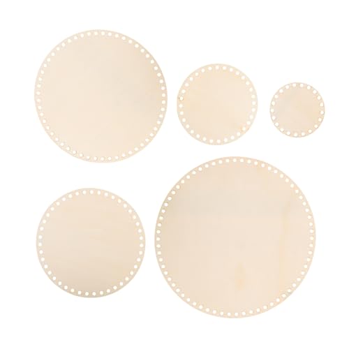 AUTSUPPL 5 Stück Teiliges Runder Holz korbböden mit Vorgebohrten Löchern Stabile Natural Wood Basis für DIY Häkelkorb Vielseitig Einsetzbar für Cross Stitch und Korbflechten Langlebig und AUTSUPPL 5 Stück Teiliges Runder Holz korbböden mit Vorgebohrten Löchern Stabile Natural Wood Basis für DIY Häkelkorb Vielseitig Einsetzbar für Cross Stitch und Korbflechten Langlebig und von AUTSUPPL