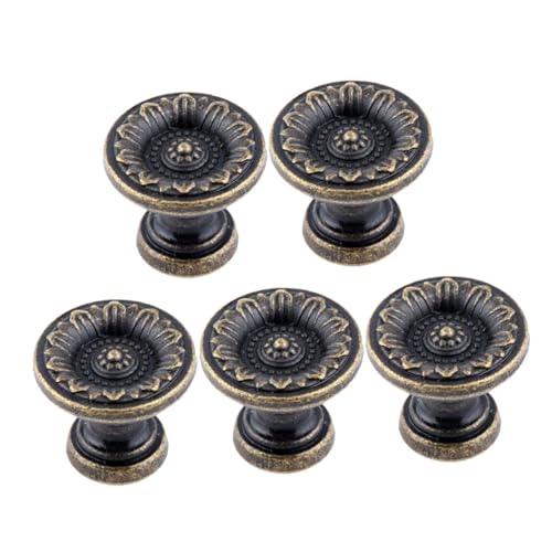AUTSUPPL 5 Stück Teiliges Vintage Möbelgriff aus Langlebigem Material Antike Schrankgriffe mit Einfachem Design für Schubladen Kleiderschränke und Kommoden Elegant und Praktisch für von AUTSUPPL