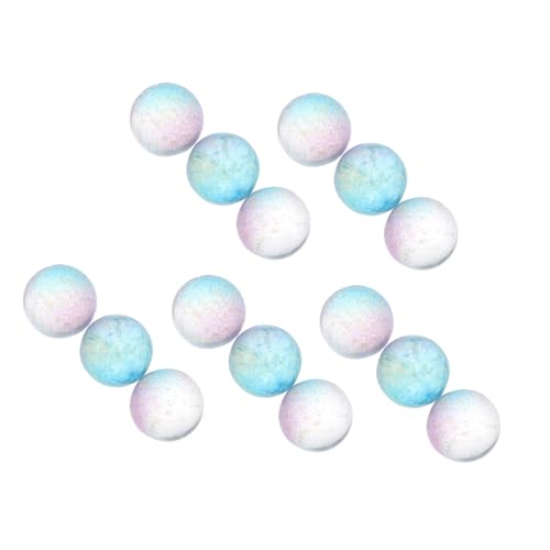 AUTSUPPL 50 Stück Runde Kristallkugel Perlen DIY Bastelperlen für Haarschmuck Handgefertigte Schmuckperlen Blau Goldsprenkel von AUTSUPPL