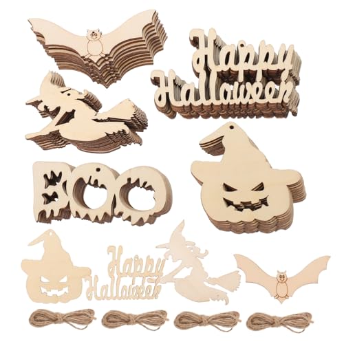 AUTSUPPL 50 Stück Teiliges Halloween Holzanhänger Leichte Glatte Holzdeko Aufhängen DIY Bemalbar Natürliche Holzschnitt-elemente für Fenster Tür Baum Gruselige Festivaldeko AUTSUPPL 50 Stück Teiliges Halloween Holzanhänger Leichte Glatte Holzdeko Aufhängen DIY Bemalbar Natürliche Holzschnitt-elemente für Fenster Tür Baum Gruselige Festivaldeko von AUTSUPPL
