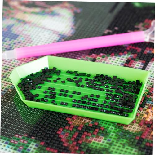 AUTSUPPL 50 Stück Teiliges Kunststoff Perlen Sortiertablett Großer Rhinestone Organizer mit Herzform Fächern Multifunktionales DIY Schmuck Bastel Zubehör für Strasssteine und Perlen von AUTSUPPL
