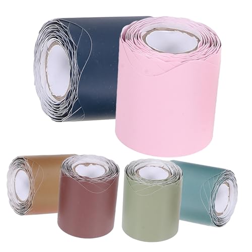 AUTSUPPL 6 Rollen Boho Pinnwand Bordüre Gewellt Bunte Tafel Randdekoration für Klassenzimmer Büro Wand Schule Bulletin Board Accessory Zufällige Farbe von AUTSUPPL