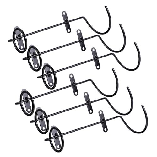 AUTSUPPL 6 Stück Teiliges Schwarzes Wandmontage Weinflaschenhalter Robust Platzsparend Elegantes Design für Rotwein Bierflaschen Wohnzimmer Küche von AUTSUPPL