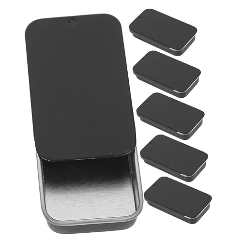 AUTSUPPL 6stücke Metalldose Mit Schiebedeckel Kleine Weißblech Boxen Organizer Für Süßigkeiten Bastelmaterialien Und Kleine Gegenstände von AUTSUPPL