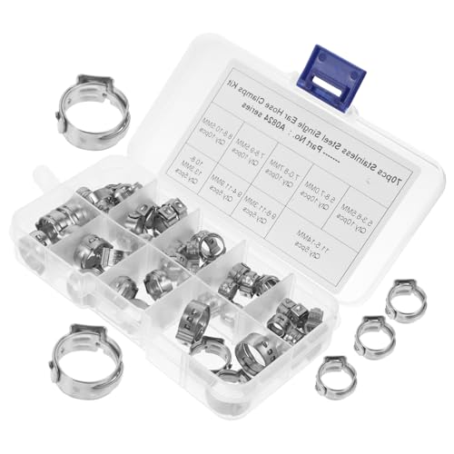 AUTSUPPL 70 Stück Teiliges Edelstahl Crimp-ring Rostfreie Schlauchschellen in Widerstandsfähige Schlauchklemmen für Pex Rohre Vakuum Luftleitungen Vielseitig Einsetzbar und AUTSUPPL 70 Stück Teiliges Edelstahl Crimp-ring Rostfreie Schlauchschellen in Widerstandsfähige Schlauchklemmen für Pex Rohre Vakuum Luftleitungen Vielseitig Einsetzbar und von AUTSUPPL