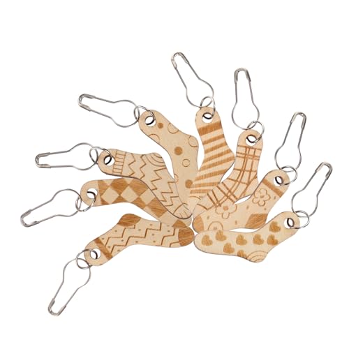 AUTSUPPL 8 Stück Teiliges Holz Maschenmarkierer Strick Häkelzeichen Leicht Tragbar Kompakt für Mützen Schals Handschuhe DIY Handarbeiten Zubehör AUTSUPPL 8 Stück Teiliges Holz Maschenmarkierer Strick Häkelzeichen Leicht Tragbar Kompakt für Mützen Schals Handschuhe DIY Handarbeiten Zubehör von AUTSUPPL