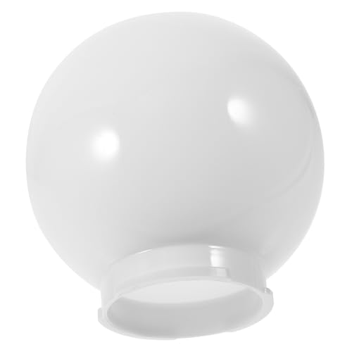 AUTSUPPL Acryl Milchglas Kugel Lampenschirm Ømm Outdoor Ersatz Lampenschirm für Pfostenleuchte Sconce Lamp Shade mit Einfachem Montagesystem Stilvolle Beleuchtungsdekoration für Terrasse von AUTSUPPL