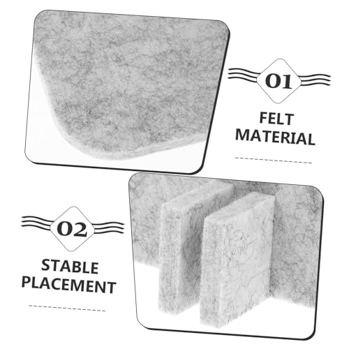 AUTSUPPL Akustische Freistehende Schreibtisch trennwand aus Robustem Filz Geräuschdämpfender Sichtschutz für Büro Schule Studenten Einfache Befestigung ohne Werkzeug Platzsparend von AUTSUPPL
