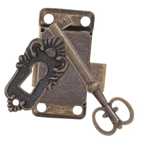 AUTSUPPL Antikes Schrankschloss mit Schlüssel Robustes Material Vielseitig für Möbel Dekoratives Retro Möbelschloss für Vintage Möbel und Schmuckkästen AUTSUPPL Antikes Schrankschloss mit Schlüssel Robustes Material Vielseitig für Möbel Dekoratives Retro Möbelschloss für Vintage Möbel und Schmuckkästen von AUTSUPPL