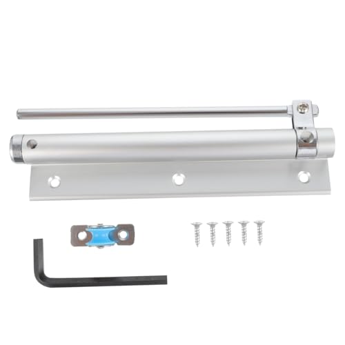 AUTSUPPL Automatischer Türschließer aus Aluminium mit Dämpfer Geräuscharm Wetterfest und Hydraulisch für Innen und Außentüren Geeignet für Mittlere Holztüren und Metalltüren von AUTSUPPL