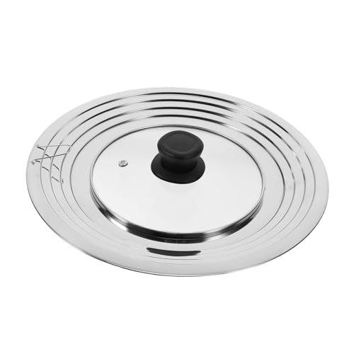 AUTSUPPL Stainless Steel Universaldeckel Für Töpfe Und Pfannen Hitzebeständig Transparent Geeignet Für Vielseitig Einsetzbar Als Spritzschutz Und Frischhaltedeckel von AUTSUPPL