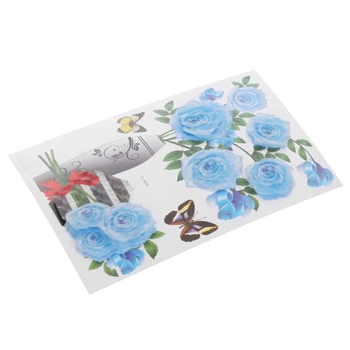 AUTSUPPL Blumen Wandsticker Selbstklebend Blauer Floral Decal Wanddeko für Wohnzimmer Schlafzimmer Kühlschrank Glas Fliesen Vielseitig Dekorativ AUTSUPPL Blumen Wandsticker Selbstklebend Blauer Floral Decal Wanddeko für Wohnzimmer Schlafzimmer Kühlschrank Glas Fliesen Vielseitig Dekorativ von AUTSUPPL