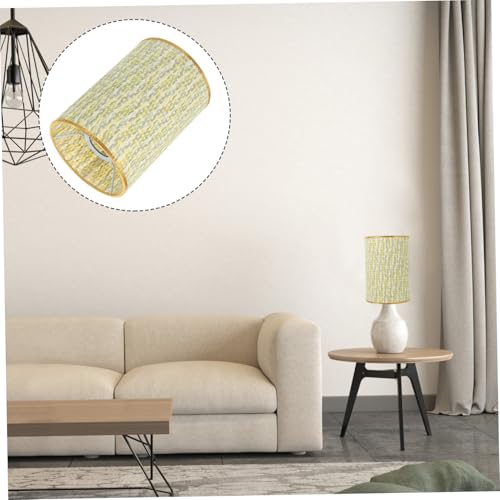 AUTSUPPL Bunter Gewebter Lampenschirm aus Stoff und Eisen Einfacher Aufbau Ersatzschirm für Steh Tischlampen Rustikales Design für Schlafzimmer und Wohnzimmer Langlebig und Pflegeleicht von AUTSUPPL