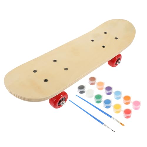 AUTSUPPL DIY Blank Skateboard Deck für Doppelseitiges Graffiti Bemalen Inkl Malfarben und Pinseln Fördert Kreativität und Handwerkliches Geschick Zufällige Farbe Zufällige Farbe AUTSUPPL DIY Blank Skateboard Deck für Doppelseitiges Graffiti Bemalen Inkl Malfarben und Pinseln Fördert Kreativität und Handwerkliches Geschick Zufällige Farbe Zufällige Farbe von AUTSUPPL
