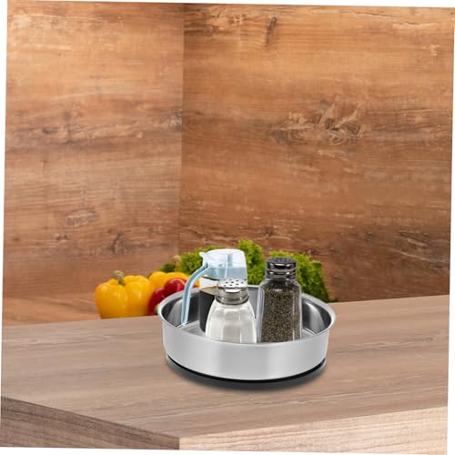 AUTSUPPL Drehbares Edelstahl Drehteller Organizer Robustes Rundes Küchen tablett Großes Fassungsvermögen Praktischer Aufbewahrungsteller für Gewürze Badezimmer Schlafzimmer und Büro AUTSUPPL Drehbares Edelstahl Drehteller Organizer Robustes Rundes Küchen tablett Großes Fassungsvermögen Praktischer Aufbewahrungsteller für Gewürze Badezimmer Schlafzimmer und Büro von AUTSUPPL