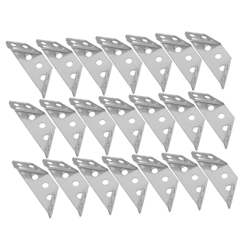 AUTSUPPL Dreifach Eckwinkel Codewinkel Universal Eckwinkel Universal Eckverbinder Mit Schrauben Winkel Eckstreben Hochleistungs Dreieckwinkel Silber Edelstahl von AUTSUPPL