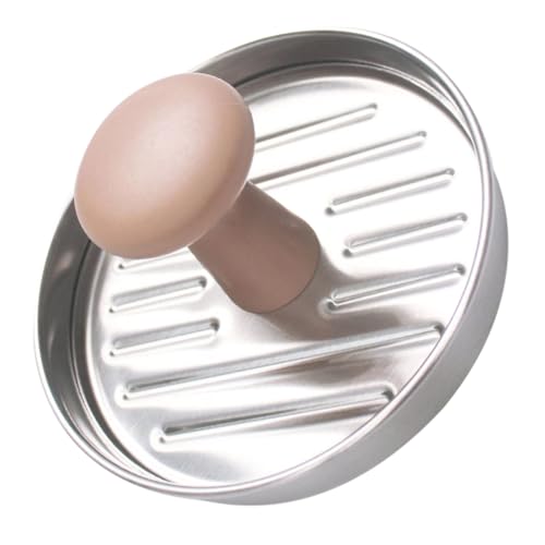 AUTSUPPL Edelstahl Burgerpresse Runde Patty Presse Antihaft Fleischpresse Küchenhelfer für Formschöne Burger Patties Praktische Pattyform aus Edelstahl für Einfache Zubereitung von AUTSUPPL