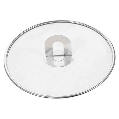 AUTSUPPL Edelstahl Mesh Topfdeckel Anti spritzschutz Öl Spritzschutz Abdeckung Küchenöl Schutz Netzdeckel für Sicheres Kochen und Überlaufschutz von AUTSUPPL