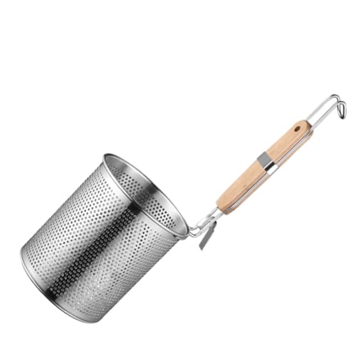 AUTSUPPL Edelstahl Nudelsieb mit Hitzebeständigem Holzgriff Mittlere Perforierter Sieblöffel für Gemüse Fleisch und Pasta Ergonomisch mit Aufhängeöffnung Langlebiger Küchenhelfer AUTSUPPL Edelstahl Nudelsieb mit Hitzebeständigem Holzgriff Mittlere Perforierter Sieblöffel für Gemüse Fleisch und Pasta Ergonomisch mit Aufhängeöffnung Langlebiger Küchenhelfer von AUTSUPPL