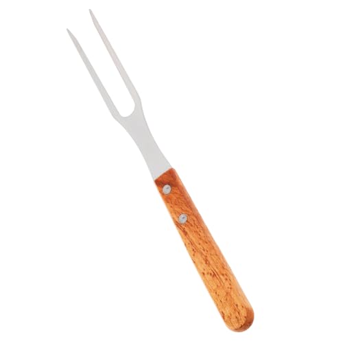 AUTSUPPL Edelstahl Outdoor Barbecue Gabel mit Holzgriff Robuste Serviergabel für Grillen Effiziente Fleischtrennung Hitzebeständig für Camping Picknick und Garten Bbq AUTSUPPL Edelstahl Outdoor Barbecue Gabel mit Holzgriff Robuste Serviergabel für Grillen Effiziente Fleischtrennung Hitzebeständig für Camping Picknick und Garten Bbq von AUTSUPPL