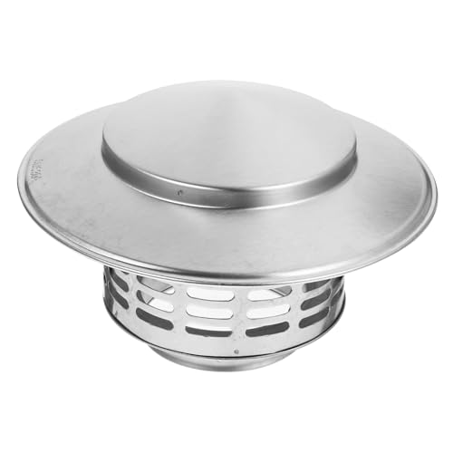 AUTSUPPL Edelstahl Schornsteinkappe Regenabdeckung Wetterfest Stabil für Holzöfen Außen Material Einfache Montage Langlebiger Schutz vor Regen und Feuchtigkeit für Kaminrohr Belüftung von AUTSUPPL