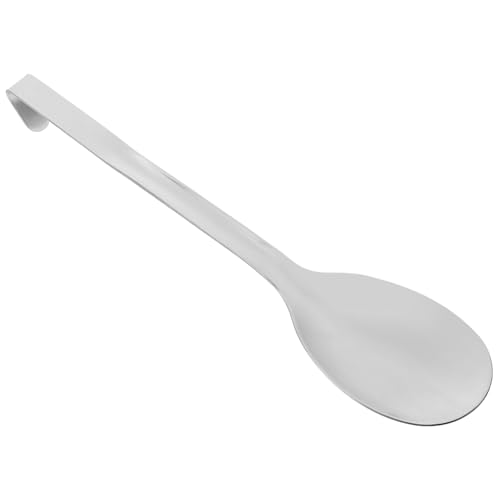 AUTSUPPL Edelstahl Servierlöffel mit Haken Großer Suppenlöffel für Buffet und Gastronomiebereich Ergonomisch Robust Vielseitig Einsetzbar für Heiße und Kalte Speisen Komfortabel und von AUTSUPPL