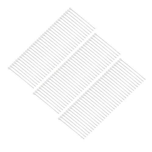 AUTSUPPL Eisen Ösennadeln Silber Metall DIY Schmuckzubehör Biegsam Langlebig für Perlen Ketten Armbänder Ohrringe Basteln AUTSUPPL Eisen Ösennadeln Silber Metall DIY Schmuckzubehör Biegsam Langlebig für Perlen Ketten Armbänder Ohrringe Basteln von AUTSUPPL