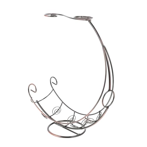 AUTSUPPL Eisen Weinregal Piratenschiff Design Weinflaschenhalter mit Becherhalter für Zuhause und Hotel Rostfreie Aufbewahrung Stabile Konstruktion Geeignet für Küche und Bar von AUTSUPPL