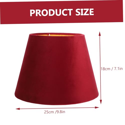 AUTSUPPL Eleganter Lampenschirm aus Hochwertigem Samt mit Goldfarbener Innenseite Dekorativer Stoffschirm in Rot für Tisch Stehlampen Langlebig und Formstabil für Wohnzimmer und AUTSUPPL Eleganter Lampenschirm aus Hochwertigem Samt mit Goldfarbener Innenseite Dekorativer Stoffschirm in Rot für Tisch Stehlampen Langlebig und Formstabil für Wohnzimmer und von AUTSUPPL