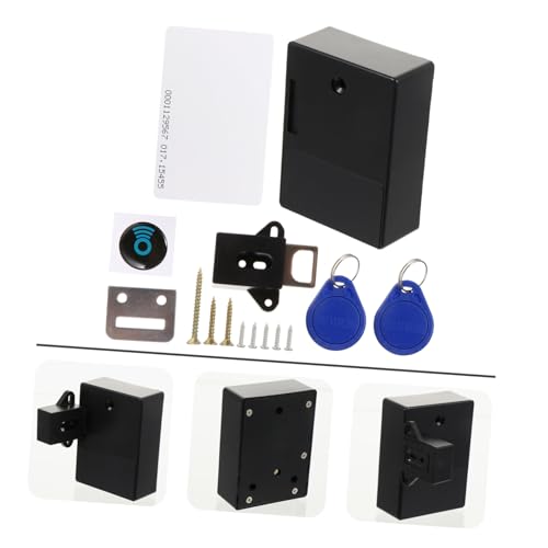 AUTSUPPL Elektronisches Rfid Schrankschloss aus Abs ohne Bohrung Verstecktes DIY Schubladenschloss mit Mechanischem Zylinderschloss Geeignet für Doppelflügelige Türen Kindersicher und AUTSUPPL Elektronisches Rfid Schrankschloss aus Abs ohne Bohrung Verstecktes DIY Schubladenschloss mit Mechanischem Zylinderschloss Geeignet für Doppelflügelige Türen Kindersicher und von AUTSUPPL