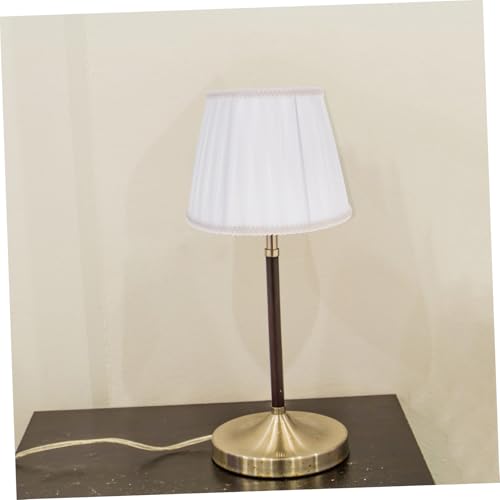 AUTSUPPL Ersatz Lampenschirm Plissee Stoff Lampenschirm für Tischlampe Nachttischlampe Kompakt Leicht Installieren Wohnzimmer Schlafzimmer Hotel Restaurant von AUTSUPPL