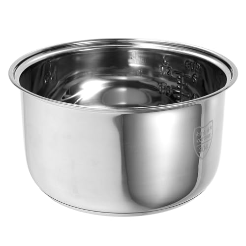 AUTSUPPL Ersatz Reiskocher Innentopf Edelstahl Antihaft Beschichtung Gleichmäßige Hitzeverteilung Kompatibel für Elektrische Reiskocher Haushalts Bürogebrauch von AUTSUPPL