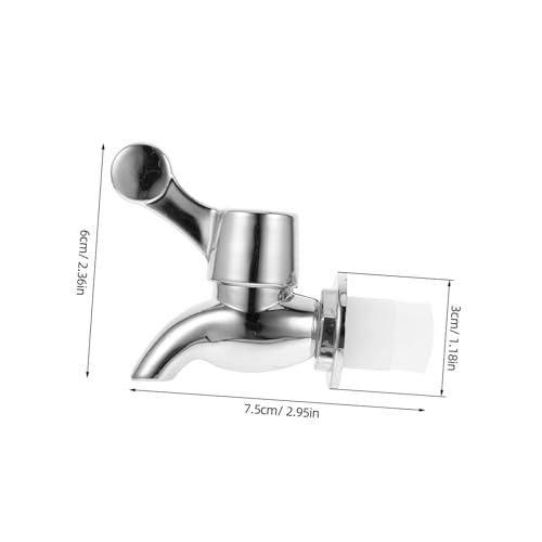 AUTSUPPL Ersatzhahn Getränkespender aus Langlebigem Abs Silber Passend für Einfache Montage Auslaufsicherer Spigot für Wasser Honigspender im Haushalt Büro und Restaurant AUTSUPPL Ersatzhahn Getränkespender aus Langlebigem Abs Silber Passend für Einfache Montage Auslaufsicherer Spigot für Wasser Honigspender im Haushalt Büro und Restaurant von AUTSUPPL