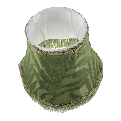 AUTSUPPL Europäischer Kreativer Lampenschirm mit Grünem Fransen design Robuste Metallhalterung Langlebiger Stoffbezug Dekorative Tischlampenabdeckung für Wohnzimmer und Schlafzimmer AUTSUPPL Europäischer Kreativer Lampenschirm mit Grünem Fransen design Robuste Metallhalterung Langlebiger Stoffbezug Dekorative Tischlampenabdeckung für Wohnzimmer und Schlafzimmer von AUTSUPPL