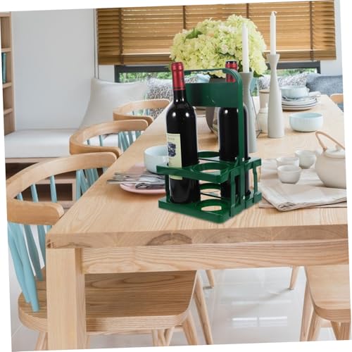 AUTSUPPL Faltbarer Bierflaschenhalter mit Stabilem Griff Kompakter Getränkekorb für Flaschen und Dosen Praktischer Flaschenorganizer für Alltag und Party Grüner Bierträger von AUTSUPPL