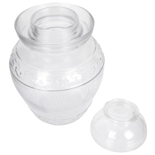 AUTSUPPL Fermentierglas aus Dickem Glas mit Breiter Öffnung und Luftdichtem Verschluss Transparenter Küchen gärtopf für Kimchi Sauerkraut und Einlegen Vielseitiges Haushalts pickleglas AUTSUPPL Fermentierglas aus Dickem Glas mit Breiter Öffnung und Luftdichtem Verschluss Transparenter Küchen gärtopf für Kimchi Sauerkraut und Einlegen Vielseitiges Haushalts pickleglas von AUTSUPPL