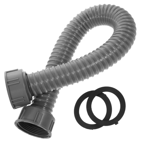 AUTSUPPL Flexible Ablaufgarnitur für Waschbecken Drainageschlauch mit Gewindeanschluss Korrosionsbeständiges Kompressionsfestes Abflussrohr für Küchenspüle mit Zwei Dichtungsringen Leicht von AUTSUPPL