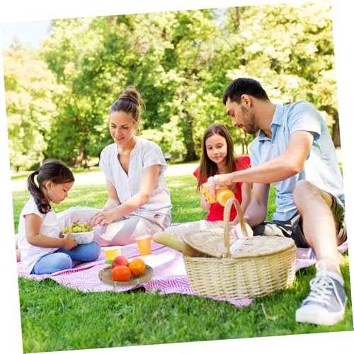 AUTSUPPL Geflochtener Bambuskorb Rund Vielseitiges Serviertablett Obstkorb Snackaufbewahrung Camping Haushalt Küche Dekoratives Aufbewahrungstablett AUTSUPPL Geflochtener Bambuskorb Rund Vielseitiges Serviertablett Obstkorb Snackaufbewahrung Camping Haushalt Küche Dekoratives Aufbewahrungstablett von AUTSUPPL