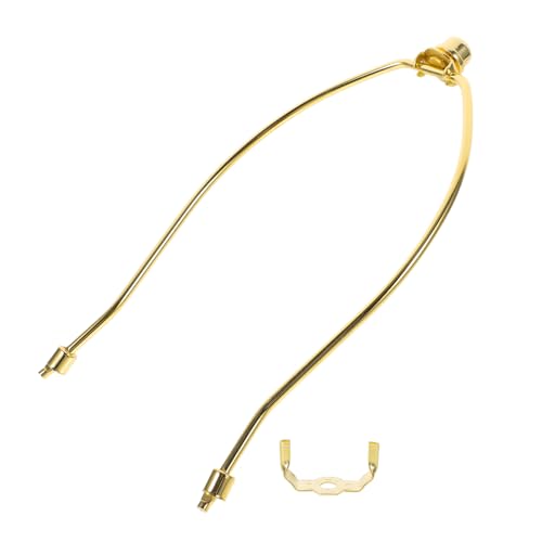 AUTSUPPL Goldener Lampenharfenhalter Lampenschirmhalter Lampenreparaturteil für Tisch Stehlampe mit Stabilem Lampenschirmhalter und Eleganter Optik von AUTSUPPL