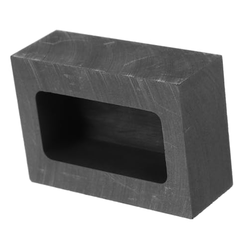 AUTSUPPL Graphit Schmelztiegel mit Stabiler Struktur Hochtemperaturbeständig Quadratische Gussform Ingot Mold für Präzises Metallgießen Langlebig für Metall und Kupferverarbeitung von AUTSUPPL