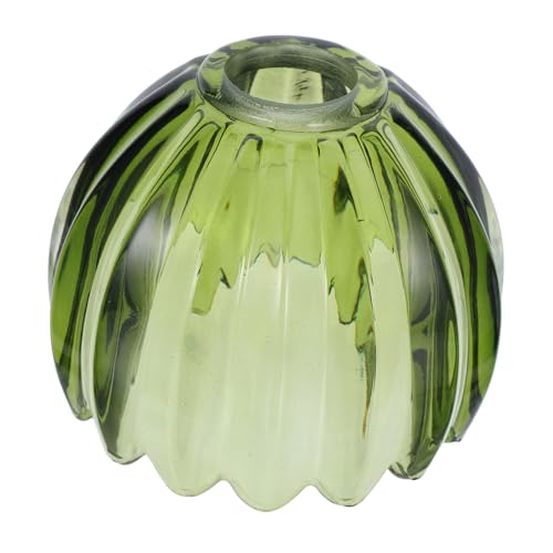 AUTSUPPL Grüner Glas Lampenschirm Kleine Kürbisform Handgefertigt Dekorativer Ersatz Lampenschirm für Schlafzimmer und Leselampe von AUTSUPPL