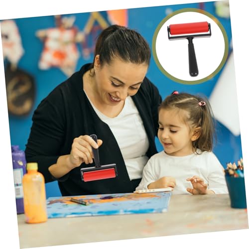 AUTSUPPL Gummiwalze Stempelwerkzeug mit glatter Oberfläche langlebig für Druckgrafik und Bastelprojekte Abnehmbarer Griff leicht zu reinigen für kreative Anwendungen AUTSUPPL Gummiwalze Stempelwerkzeug mit glatter Oberfläche langlebig für Druckgrafik und Bastelprojekte Abnehmbarer Griff leicht zu reinigen für kreative Anwendungen von AUTSUPPL