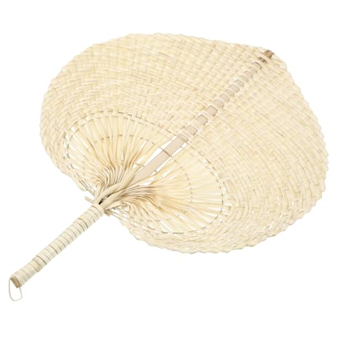 AUTSUPPL Handgefertigter Handgewebter Strohhandschwenker Natürlicher Palmblattfächer Eleganter Sommer-lüfter für Strand Party und Heimdekoration Gelb AUTSUPPL Handgefertigter Handgewebter Strohhandschwenker Natürlicher Palmblattfächer Eleganter Sommer-lüfter für Strand Party und Heimdekoration Gelb von AUTSUPPL