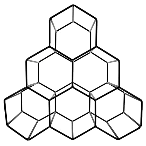AUTSUPPL Hexagon Weinregal Stabiler Flaschenhalter Wabenform für Schrank und Arbeitsplatte Schwarzer Vintage Weinständer zur Stilvollen Aufbewahrung und Organisation von Weinflaschen AUTSUPPL Hexagon Weinregal Stabiler Flaschenhalter Wabenform für Schrank und Arbeitsplatte Schwarzer Vintage Weinständer zur Stilvollen Aufbewahrung und Organisation von Weinflaschen von AUTSUPPL